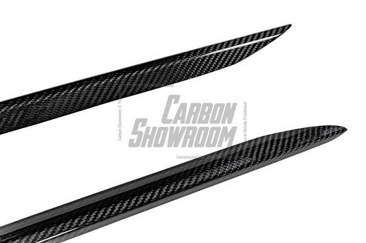 Audi S4 A4 B9 / B9.5 2017-ON with Aftermarket Parts - Side Skirts & Upper Side Skirt Trim Pre-preg Carbon Fiber from Karbel Carbon