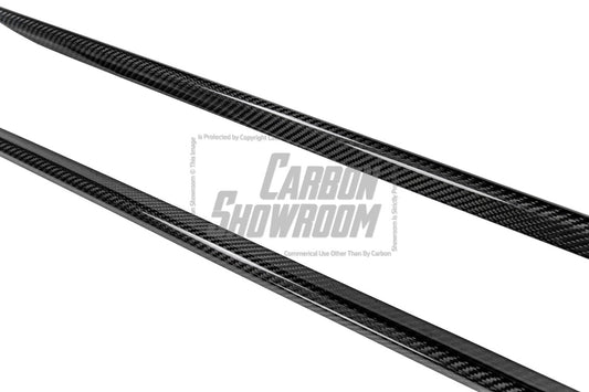 Audi S4 A4 B9 / B9.5 2017-ON with Aftermarket Parts - Side Skirts & Upper Side Skirt Trim Pre-preg Carbon Fiber from Karbel Carbon