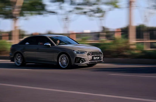 Audi S4 A4 B9 / B9.5 2017-ON with Aftermarket Parts - Side Skirts & Upper Side Skirt Trim Pre-preg Carbon Fiber from Karbel Carbon