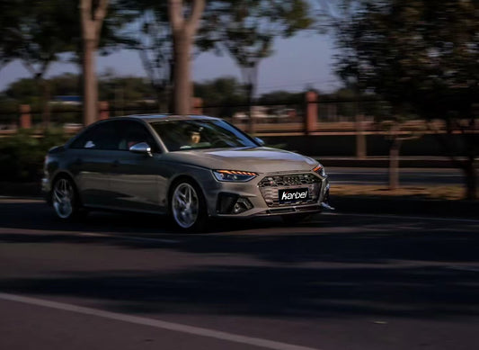 Audi S4 A4 B9 / B9.5 2017-ON with Aftermarket Parts - Side Skirts & Upper Side Skirt Trim Pre-preg Carbon Fiber from Karbel Carbon