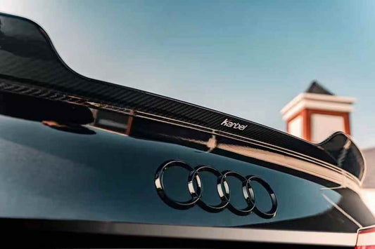 Audi S4 A4 B9 / B9.5 2017 2018 2019 2020 2021 2022 2023 2024 with Aftermarket Parts - Rear Spoiler Pre-preg Carbon Fiber from Karbel Carbon