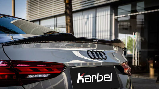 Audi RS5 S5 A5 B9 / B9.5 2017 2018 2019 2020 2021 2022 2023 2024 2025 with Aftermarket Parts - Rear Lip Spoiler Pre-preg Carbon Fiber from Karbel Carbon