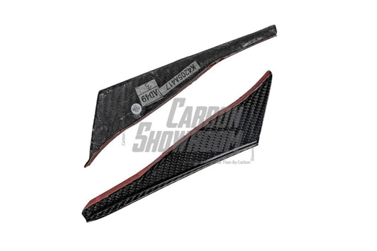 Audi S5 A5 (with s-line bumper, does not base model) B9.5 2020 2021 2022 2023 2024 With Aftermarket Parts - Compatible With OEM Upper Valences & Compatible With Karbel Upper Valences Style Front Canards Pre-preg Carbon Fiber from Karbel Carbon