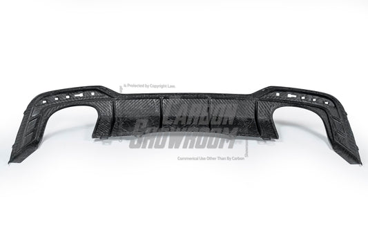 Audi S5 A5 (with S-bumper, does not base model) B9.5 2020 2021 2022 2023 2024 Early 2025 with Aftermarket Parts - Rear Diffuser Pre-preg Carbon Fiber from Karbel Carbon