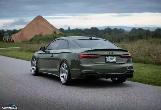 Audi S5 A5 (with S-bumper, does not base model) B9.5 2020 2021 2022 2023 2024 Early 2025 with Aftermarket Parts - Rear Diffuser Pre-preg Carbon Fiber from Karbel Carbon