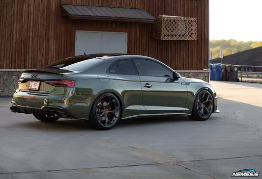 Audi S5 A5 (with S-bumper, does not base model) B9.5 2020 2021 2022 2023 2024 Early 2025 with Aftermarket Parts - Rear Diffuser Pre-preg Carbon Fiber from Karbel Carbon