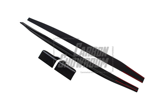 Audi S5 A5 B9.5 2020 2021 2022 2023 2024 With Aftermarket Parts - Side Skirts Pre-preg Carbon Fiber from Karbel Carbon