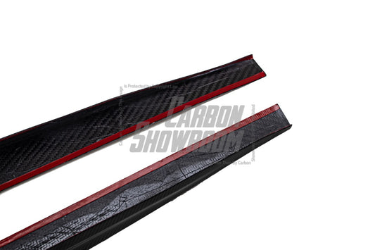 Audi S5 A5 B9.5 2020 2021 2022 2023 2024 With Aftermarket Parts - Side Skirts Pre-preg Carbon Fiber from Karbel Carbon