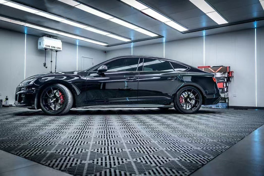 Audi S5 A5 B9.5 2020 2021 2022 2023 2024 Early 2025 With Aftermarket Parts - Side Skirts Extensions Dry Pre-preg Carbon Fiber from Karbel Carbon