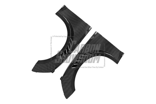 Audi S5 A5 B9 2017 2018 2019 with Aftermarket Parts - Front Fenders Pre-preg Carbon Fiber from Karbel Carbon