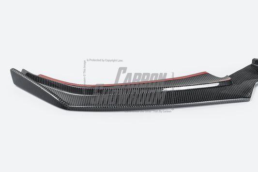Audi S5 A5 (with s-line bumper, does not base model) B9 2017-2019 with Aftermarket Parts - V1 Front Lip Pre-preg Carbon Fiber from Karbel Carbon