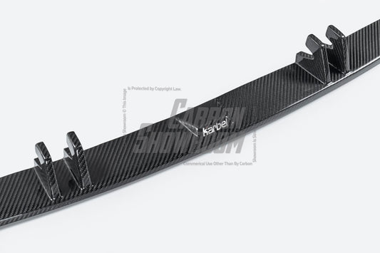 Audi S5 A5 (with s-line bumper, does not base model) B9 2017-2019 with Aftermarket Parts - V1 Front Lip Pre-preg Carbon Fiber from Karbel Carbon