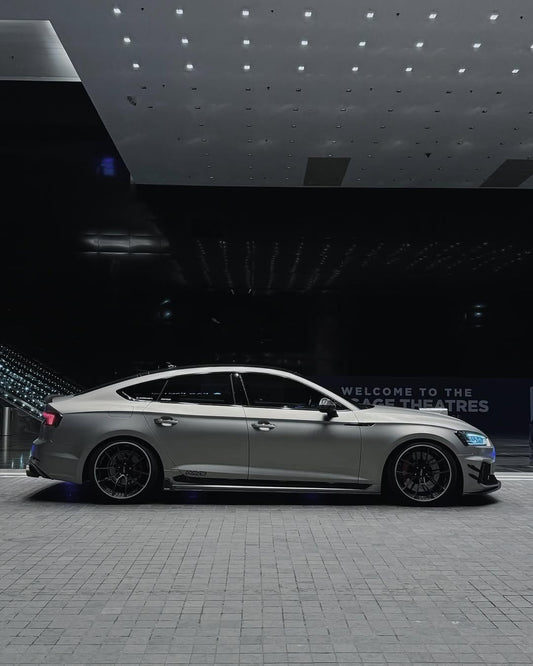 Audi RS5 S5 A5 B9 2017 2018 2019 with Aftermarket Parts - Side Skirts Pre-preg Carbon Fiber from Karbel Carbon