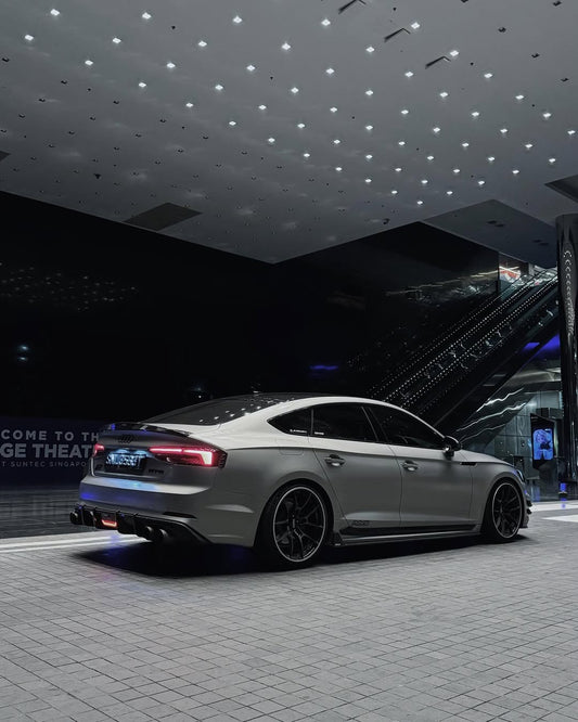 Audi RS5 S5 A5 B9 2017 2018 2019 with Aftermarket Parts - Side Skirts Pre-preg Carbon Fiber from Karbel Carbon