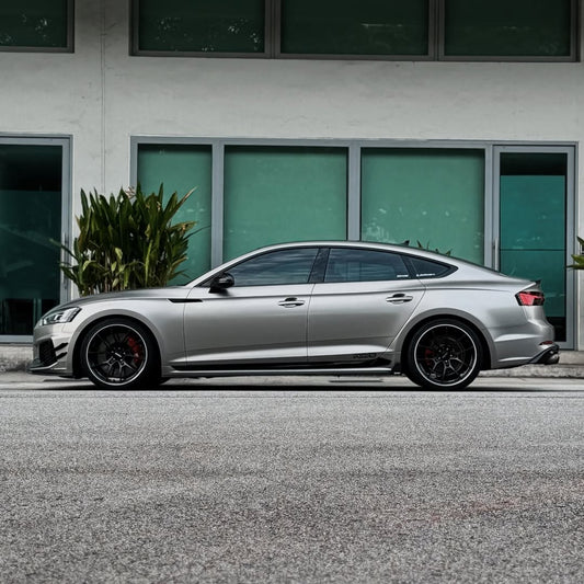 Audi RS5 S5 A5 B9 2017 2018 2019 with Aftermarket Parts - Side Skirts Pre-preg Carbon Fiber from Karbel Carbon