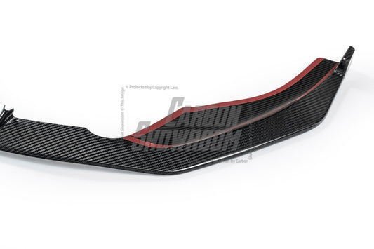 Audi S5 A5 (with S-bumper, does not base model) B9.5 2020 2021 2022 2023 2024 Early 2025 with Aftermarket Parts - V2 Style Front Lip Pre-preg Carbon Fiber from Karbel Carbon