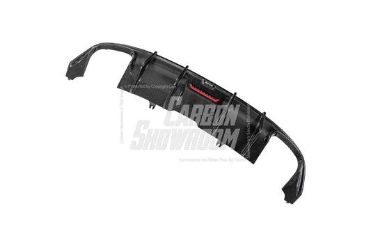 Audi S5 A5 (with s-line bumper, does not base model) B9 2017 2018 2019 with Aftermarket Parts - Rear Diffuser Pre-preg Carbon Fiber from Karbel Carbon