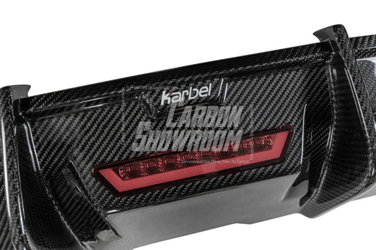 Audi S5 A5 (with s-line bumper, does not base model) B9 2017 2018 2019 with Aftermarket Parts - Rear Diffuser Pre-preg Carbon Fiber from Karbel Carbon