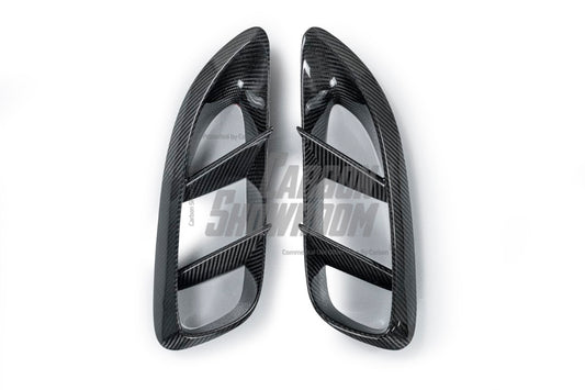 Porsche 718 Cayman / Boxster / GTS 2017-ON with Aftermarket Parts - Side Vents Pre-preg Carbon Fiber from Karbel Carbon