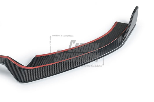 Audi S6 / A6 Avant / A6 S-Line (with s-line bumper, does not base model) C7.5 2016 2017 2018 with Aftermarket Parts - Front Lip Pre-preg Carbon Fiber from Karbel Carbon