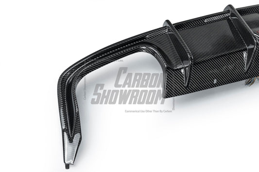 Audi S6 / A6 Avant / A6 S-line / A6 C8 2019 2020 2021 2022 2023 2024 with Aftermarket Parts - Rear Diffuser Pre-preg Carbon Fiber from Karbel Carbon