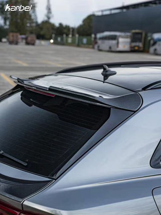 Audi SQ8 Q8 2019-ON with Aftermarket Parts - Rear Roof Spoiler Pre-preg Carbon Fiber from Karbel Carbon
