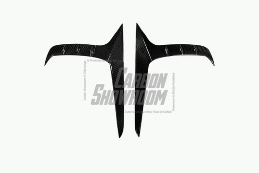 Audi SQ8 Q8 (with s-line bumper) Pre-facelift 2019 2020 2021 2022 2023 with Aftermarket Parts - Upper Valences Pre-preg Carbon Fiber from Karbel Carbon