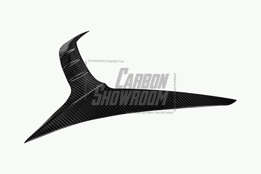 Audi SQ8 Q8 (with s-line bumper) Pre-facelift 2019 2020 2021 2022 2023 with Aftermarket Parts - Upper Valences Pre-preg Carbon Fiber from Karbel Carbon