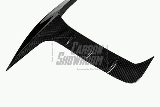 Audi SQ8 Q8 (with s-line bumper) Pre-facelift 2019 2020 2021 2022 2023 with Aftermarket Parts - Upper Valences Pre-preg Carbon Fiber from Karbel Carbon