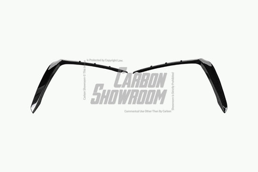 Audi SQ8 Q8 (with s-line bumper) Pre-facelift 2019 2020 2021 2022 2023 with Aftermarket Parts - Upper Valences Pre-preg Carbon Fiber from Karbel Carbon