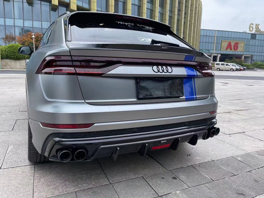 Audi Audi SQ8 Q8 2019-ON with Aftermarket Parts - V2 Rear Diffuser Dry Pre-preg Carbon Fiber from Karbel Carbon