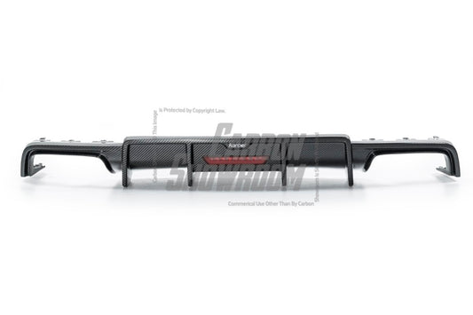 Audi TTS / TT (with s-line bumper) 8S MK3 2015 2016 2017 2018 2019 with Aftermarket Parts - Rear Diffuser& Canards Pre-preg Carbon Fiber from Karbel Carbon