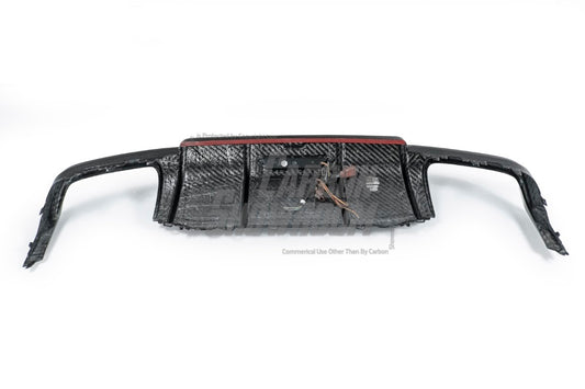 Audi TTS / TT (with s-line bumper) 8S MK3 2015 2016 2017 2018 2019 with Aftermarket Parts - Rear Diffuser& Canards Pre-preg Carbon Fiber from Karbel Carbon
