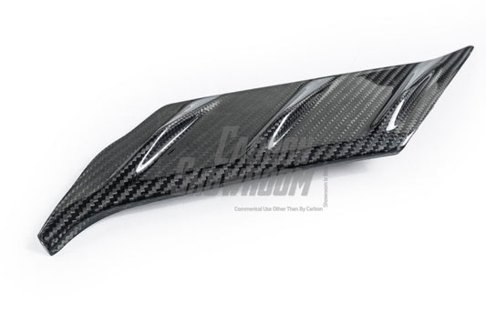 BMW 3 Series 330i (with M-package bumper, does not fit base model) M340i G20 G21 LCI 2023 2024 with Aftermarket Parts - V2 Style Front Lip Pre-preg Carbon Fiber from Karbel Carbon
