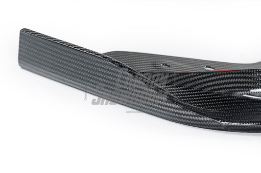 BMW 3 Series 330i (with M-package bumper, does not fit base model) M340i G20 G21 LCI 2023 2024 with Aftermarket Parts - V2 Style Front Lip Pre-preg Carbon Fiber from Karbel Carbon