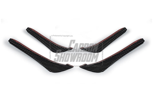 BMW 3 Series 330i (with M-package bumper, does not fit base model) M340i G20 G21 Pre-LCI 2019-2022 with Aftermarket Parts - Front Canards Pre-preg Carbon Fiber from Karbel Carbon
