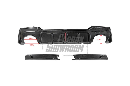 BMW 4 Series 430i M440i G22 G23 2020-ON with Aftermarket Parts - Rear Diffuser & Canards Pre-preg Carbon Fiber from Karbel Carbon