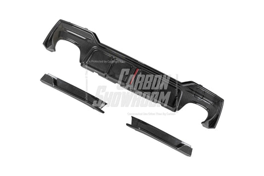 BMW 4 series 430i M440i G22 G23 2020-ON with Aftermarket Parts - Rear Diffuser & Canards Pre-preg Carbon Fiber from Karbel Carbon