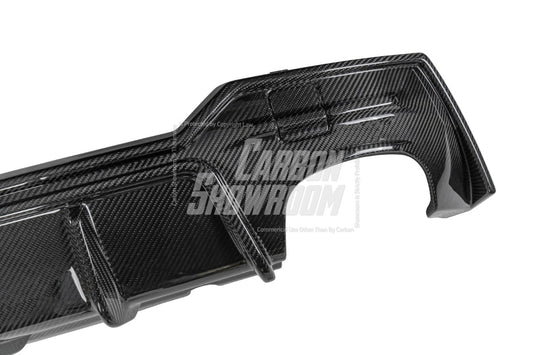 BMW 4 series 430i M440i G22 G23 2020-ON with Aftermarket Parts - Rear Diffuser & Canards Pre-preg Carbon Fiber from Karbel Carbon