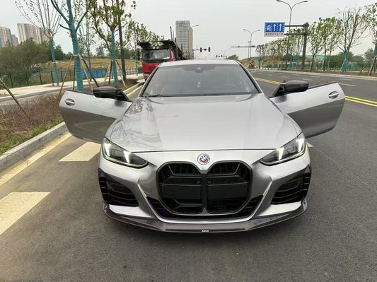 MW 4 Series 430i (with M-package bumper, does not fit base model) M440i G22 G23 2020-ON with Aftermarket Parts - Upper Valences Pre-preg Carbon Fiber from Karbel Carbon
