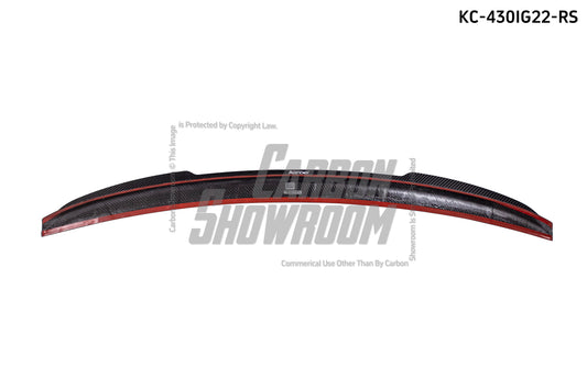 BMW 4 Series 430i M440i G22 G23 2020-ON & M4 / M4C / M4CS G82 2021-ON with Aftermarket Parts - Rear Spoiler Pre-preg Carbon Fiber from Karbel Carbon