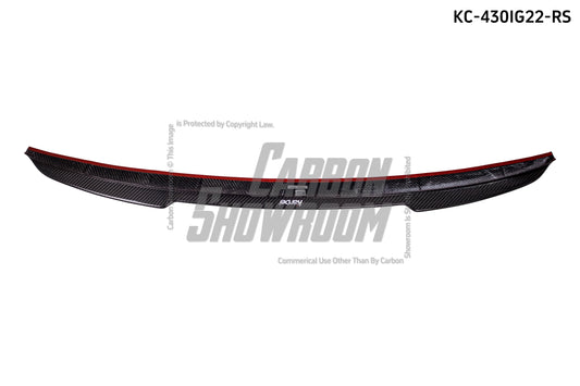 BMW 4 Series 430i M440i G22 G23 2020-ON & M4 / M4C / M4CS G82 2021-ON with Aftermarket Parts - Rear Spoiler Pre-preg Carbon Fiber from Karbel Carbon
