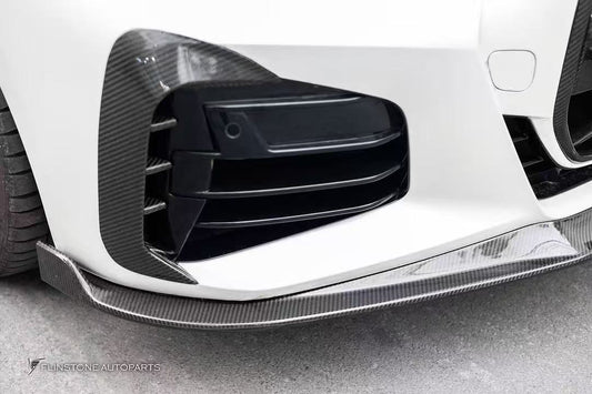BMW 4 series 430i (with M-package bumper, does not fit base model) M440i G22 G23 2020-ON with Aftermarket Parts - Front Lip Pre-preg Carbon Fiber from Karbel Carbon