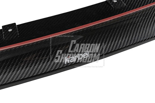 BMW 4 series 430i (with M-package bumper, does not fit base model) M440i G22 G23 2020-ON with Aftermarket Parts - Front Lip Pre-preg Carbon Fiber from Karbel Carbon