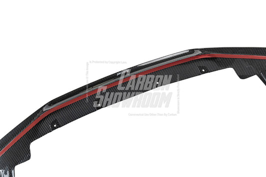 BMW 4 series 430i (with M-package bumper, does not fit base model) M440i G22 G23 2020-ON with Aftermarket Parts - Front Lip Pre-preg Carbon Fiber from Karbel Carbon