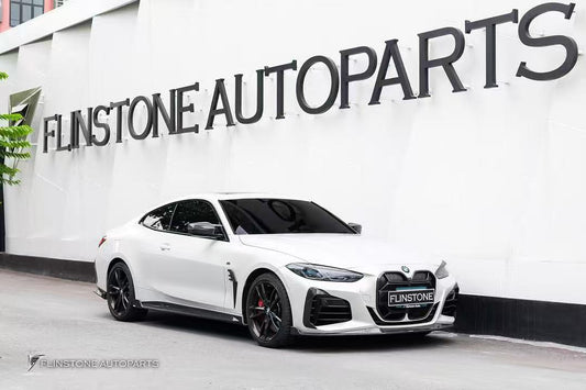BMW 4 series 430i (with M-package bumper, does not fit base model) M440i G22 G23 2020-ON with Aftermarket Parts - Side Skirts Pre-preg Carbon Fiber from Karbel Carbon