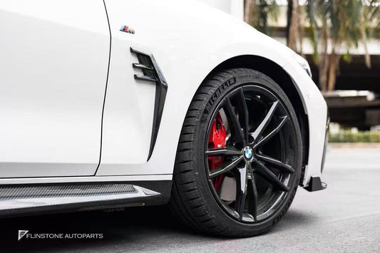 BMW 4 series 430i (with M-package bumper, does not fit base model) M440i G22 G23 2020-ON with Aftermarket Parts - Side Skirts Pre-preg Carbon Fiber from Karbel Carbon