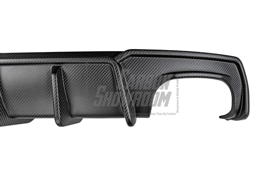 BMW 4 Series Gran Coupe M440i 430i (with M-package bumper, does not fit base model) G26 2022-ON with Aftermarket Parts - Rear Diffuser & Canards Pre-preg Carbon Fiber from Karbel Carbon