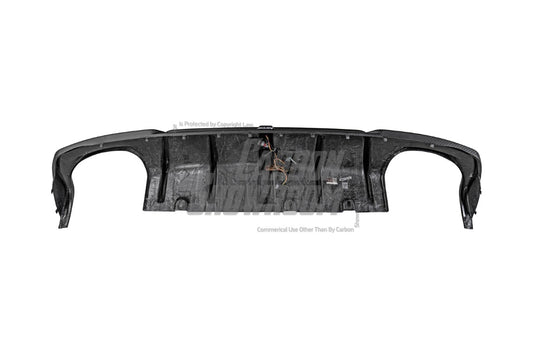 BMW 4 Series Gran Coupe M440i 430i (with M-package bumper, does not fit base model) G26 2022-ON with Aftermarket Parts - Rear Diffuser & Canards Pre-preg Carbon Fiber from Karbel Carbon