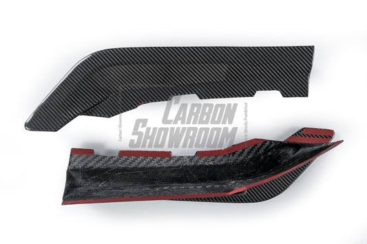 BMW 4 Series Gran Coupe M440i 430i (with M-package bumper, does not fit base model) G26 2022-ON with Aftermarket Parts - Rear Diffuser & Canards Pre-preg Carbon Fiber from Karbel Carbon